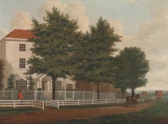 Haus auf einem Gemeindeland